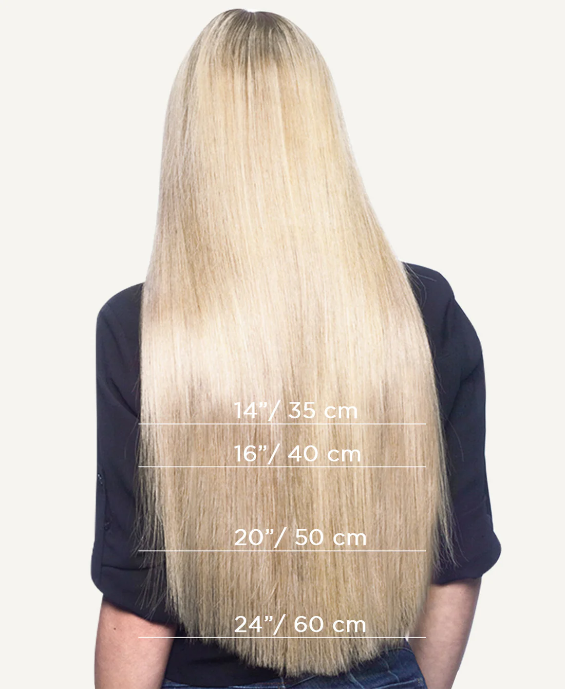 Extensions Adhésives Cheveux Naturels – Platinum Blonde (#60) – 20 Bandes