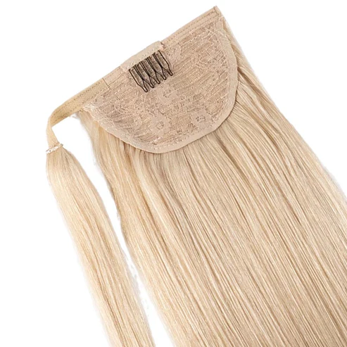 Ponytail Cheveux Naturels – Light Blonde (#613) – 120g