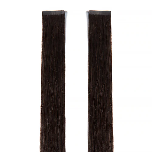 Extensions Adhésives Cheveux Naturels – Jet Black (#1) – 20 Bandes