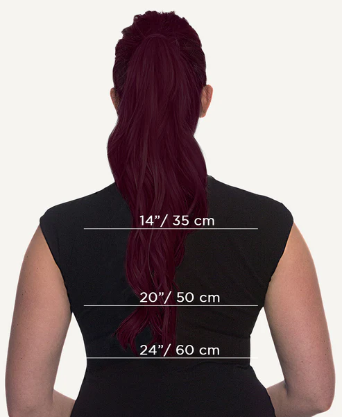 Ponytail Cheveux Naturels – Cherry Red (#99J) – 120g