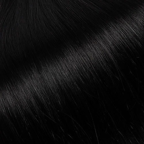 Extensions Adhésives Cheveux Naturels – Jet Black (#1) – 20 Bandes