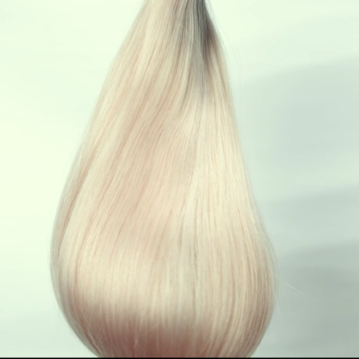 Extensions Adhésives Cheveux Naturels – Vanilla Silk (#60A) – 20 Bandes