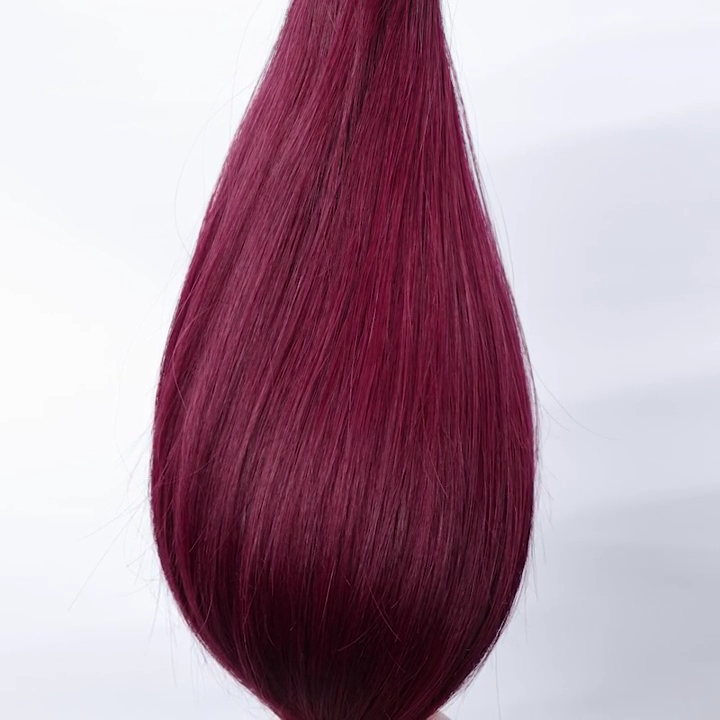 Extensions Adhésives Cheveux Naturels – Cherry Red (#99J) – 20 Bandes