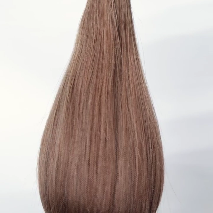 Extensions Adhésives Cheveux Naturels – Chestnut Brown (#6) – 20 Bandes