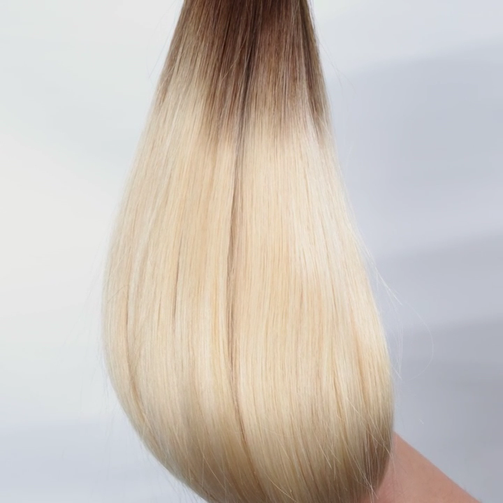 Extensions de Cheveux Kératine –  BLOND tie & dye (T3/9.1) –
