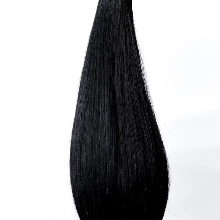 Extensions Adhésives Cheveux Naturels – Jet Black (#1) – 20 Bandes