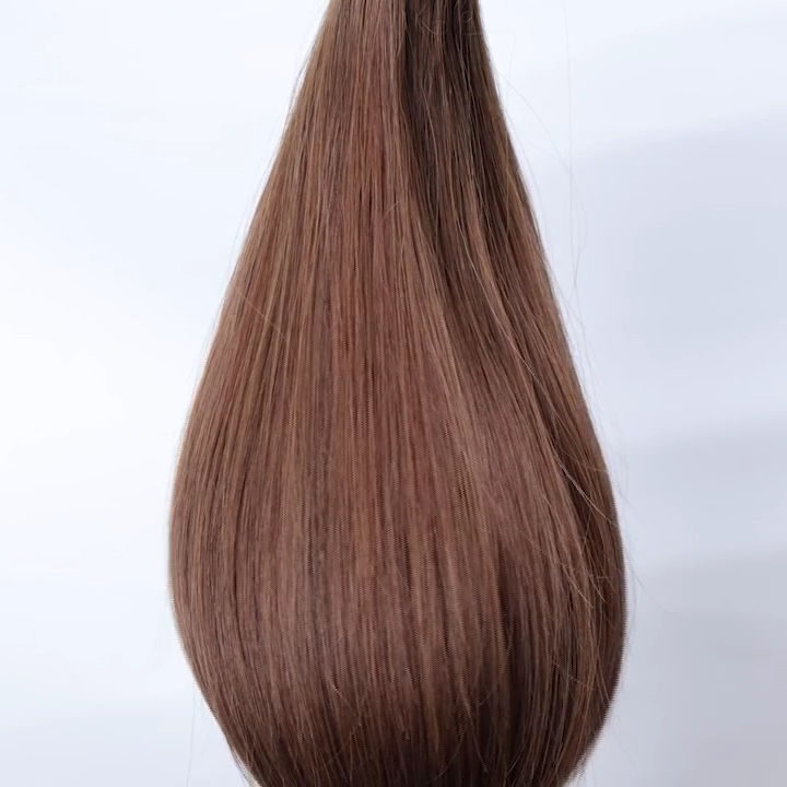 Extensions Adhésives Cheveux Naturels – Medium Brown (#4) – 20 Bandes
