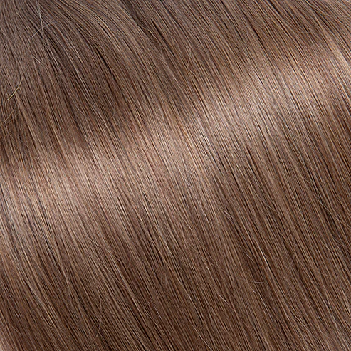 Extensions Adhésives Cheveux Naturels – Chestnut Brown (#6) – 20 Bandes