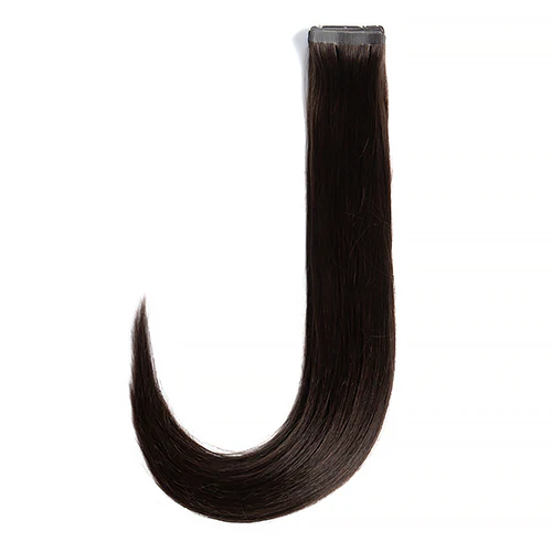 Extensions Adhésives Cheveux Naturels – Chocolate Brown (#2A) – 20 Bandes