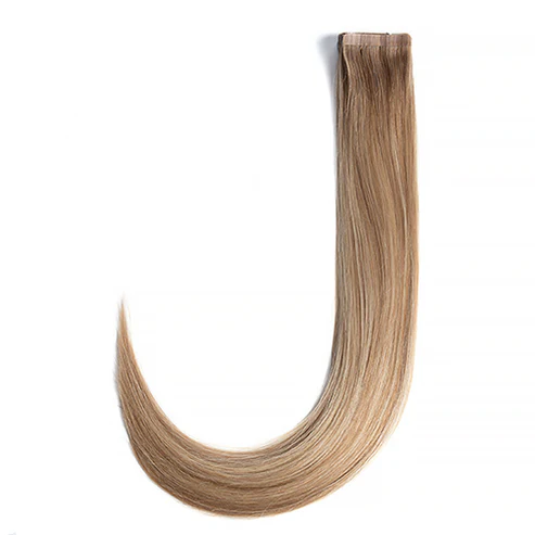 Extensions Adhésives Cheveux Naturels – Mocha Blonde (#5) – 20 Bandes
